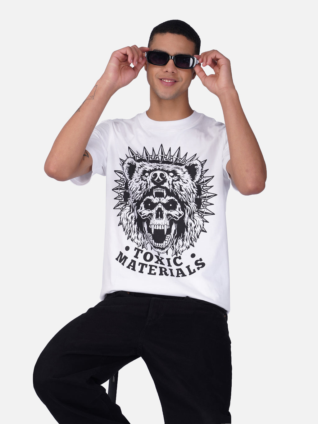 Toxic Materials Hunter White T-Shirt